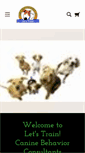 Mobile Screenshot of letstraindogtraining.com